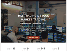 Tablet Screenshot of daytradetheworld.com